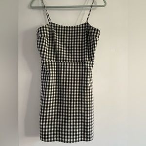 Cute Gingham Print Dress